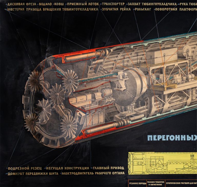 Комплексная механизация строительства тоннелей Ленинградского метро