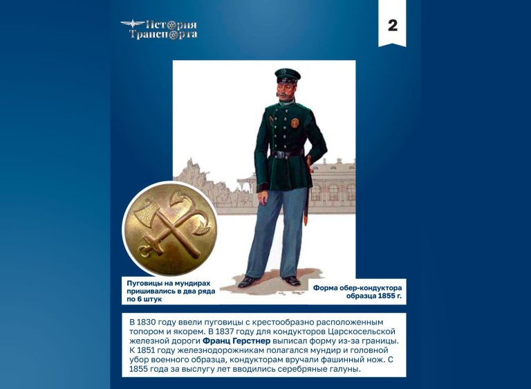147 лет назад в России официально появилась единая форма для железнодорожников